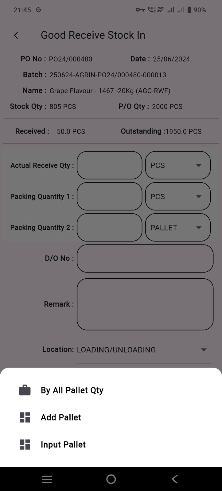 Production scheduling and job status